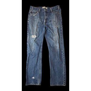 Men's Levi Strauss Signature, Regular Fit, Straight Leg Jeans. size: 36W, 32L. 1